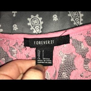 Pink crop top from rue 21